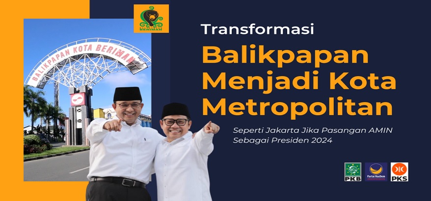 Transformasi Balikpapan Menjadi Kota Metropolitan Seperti Jakarta Jika Pasangan AMIN Sebagai Presiden 2024